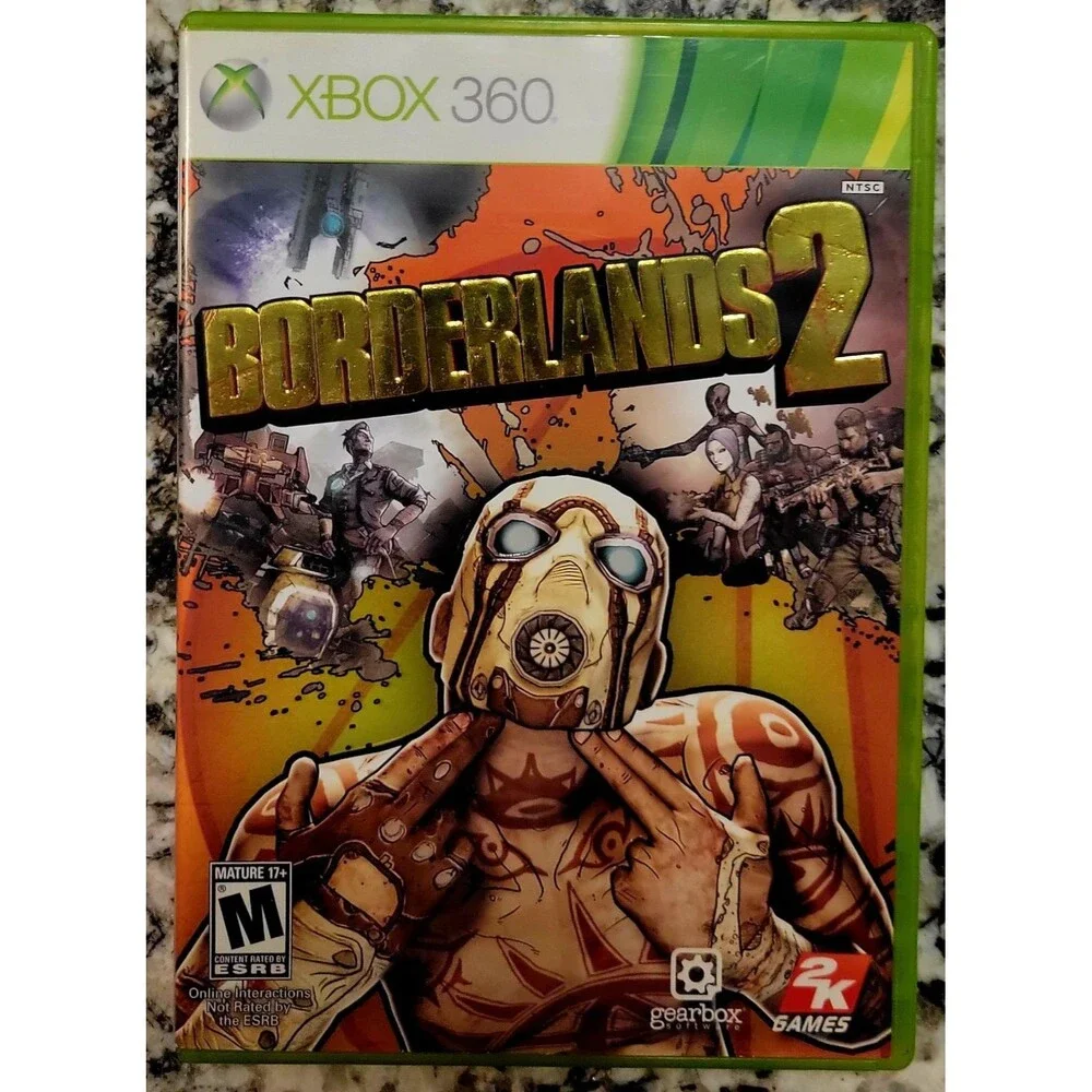 XBOX 360: BORDERLANDS 2, COMPLETE CIB, VG COND, MANUAL, NICE DISC,FAST SHIPPING